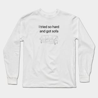 Tried Sofa - Vintage Long Sleeve T-Shirt